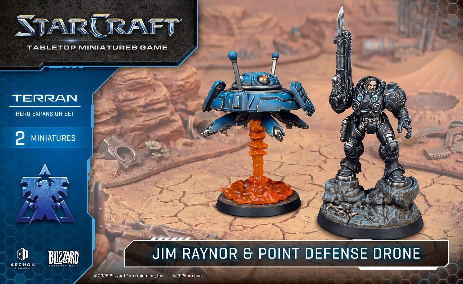 Terran: Jim Raynor & Point Defense Drone Terran: Jim Raynor & Point Defense Drone