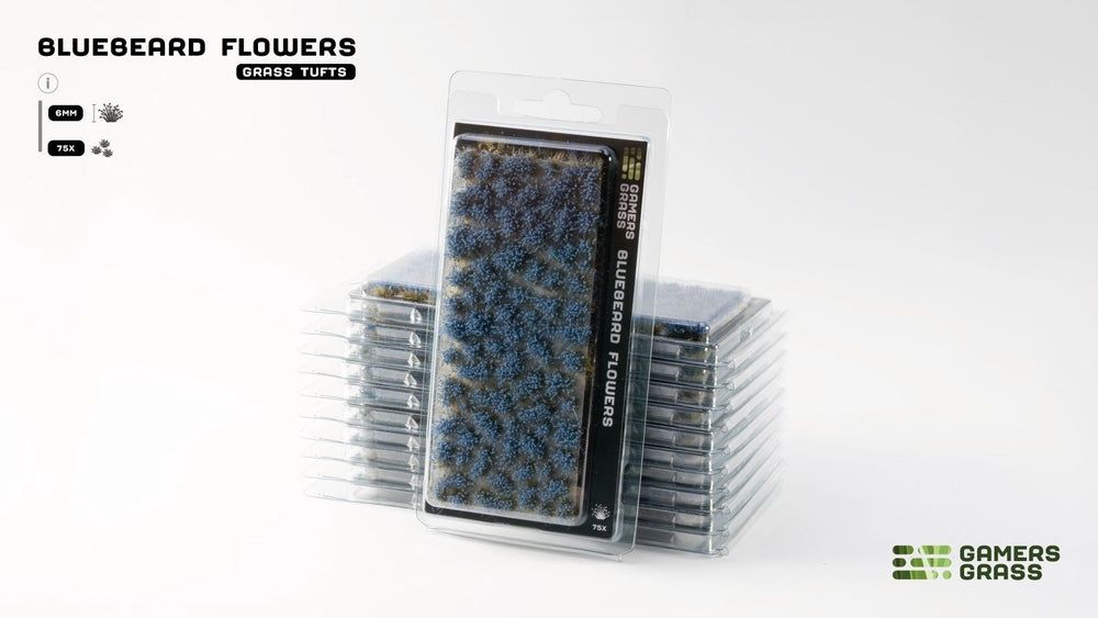 Flower Tuft Set, Color: Bluebeard