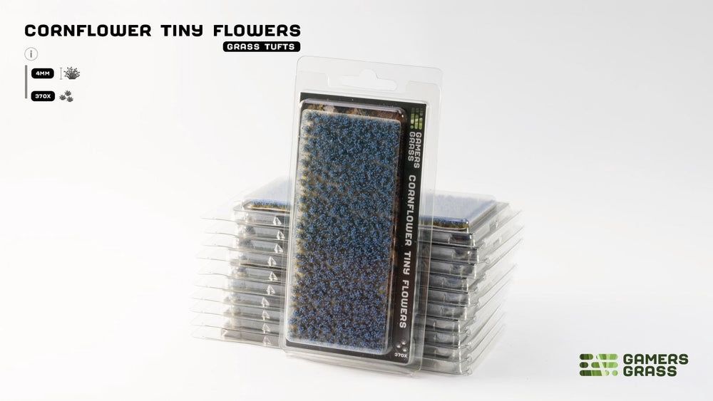 Tiny Flower Tuft Set, Color: Cornflower