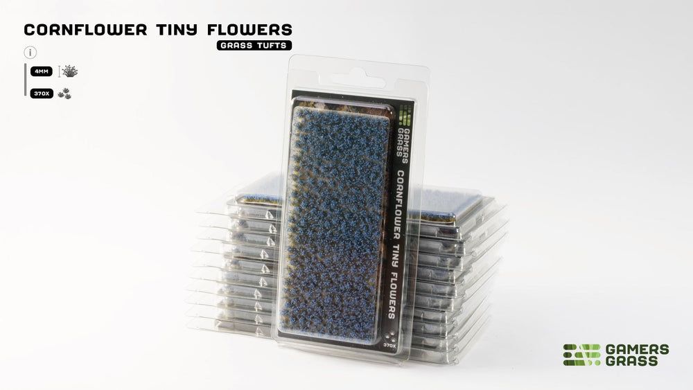 Tiny Flower Tuft Set, Color: Cornflower