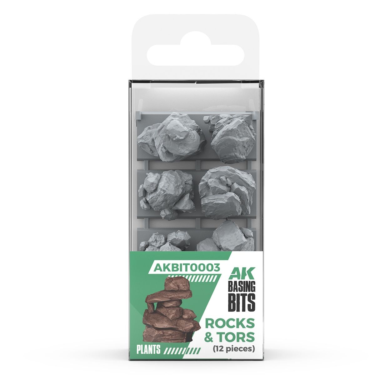 AK Interactive - Basing Bits, Color: Rocks &amp; Tors