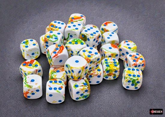 12mm d6 Dice Block (36 Dice) - Brush, Color: Breezy/Blue