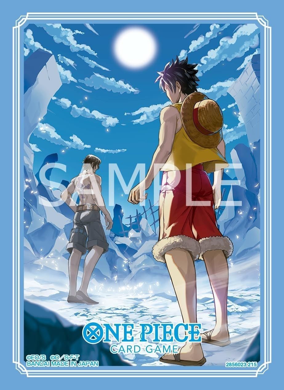 One Piece TCG: Official Sleeves (Assortment 15), Variant: Luffy &amp; Ace