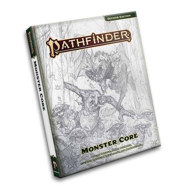 Pathfinder RPG, 2e: Monster Core Remastered, Variant: Sketch Cover