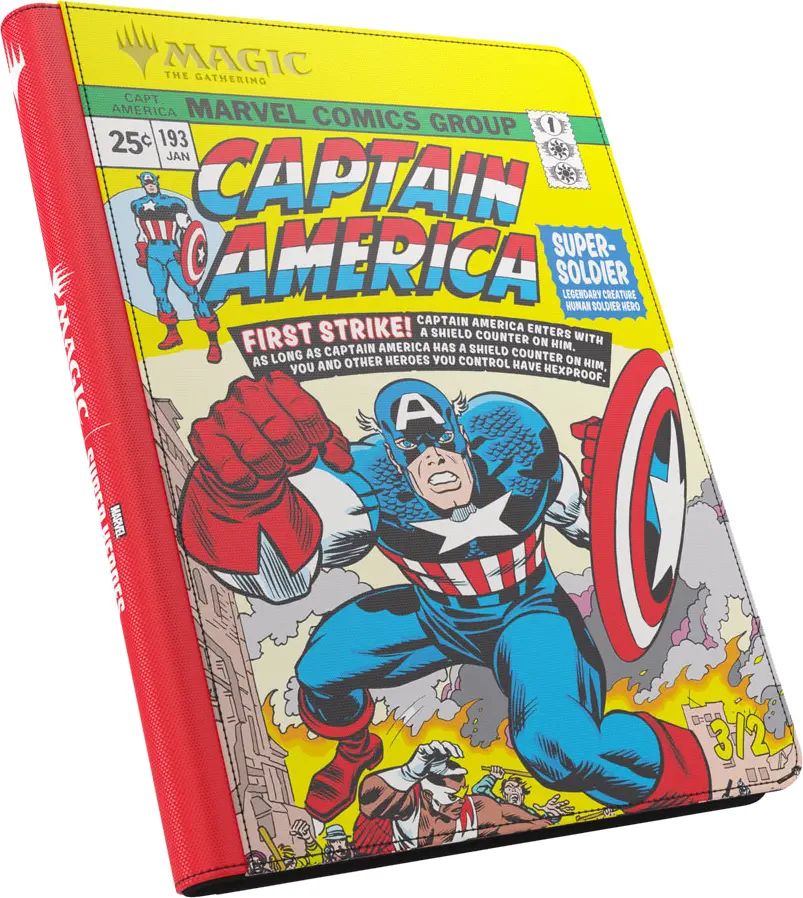 Marvel Super Heroes 18 Pocket Zip-Up Album, Variant: CaptainAmerica/BlackPanther