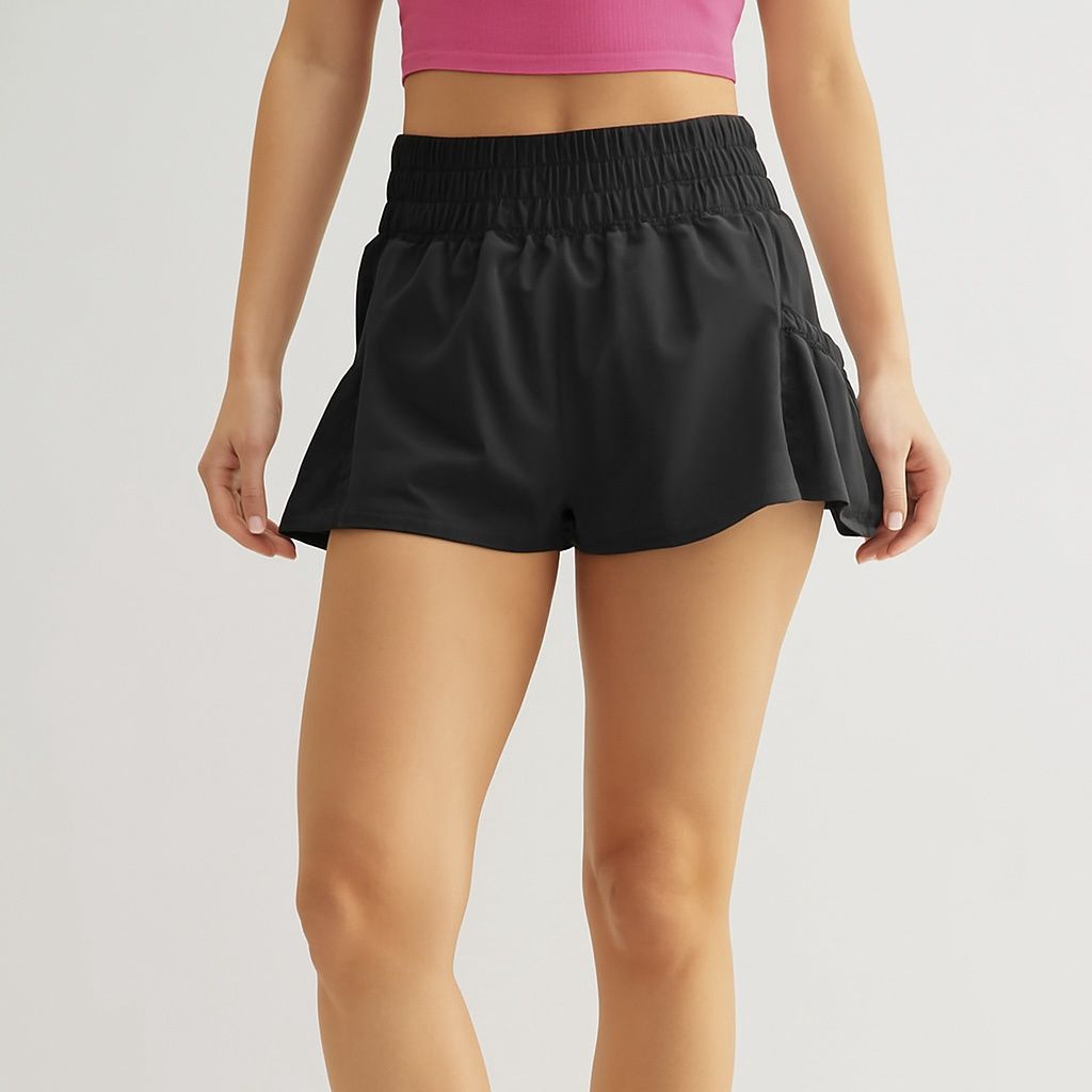 Chic Breeze Shorts, Colour: Black, Size: Adult S
