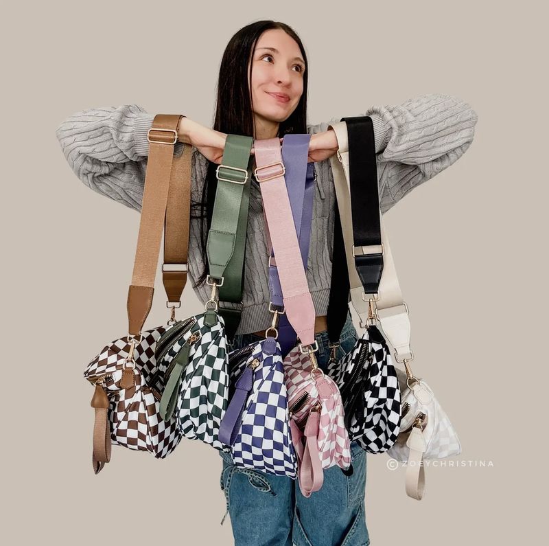 Checkered Crossbody