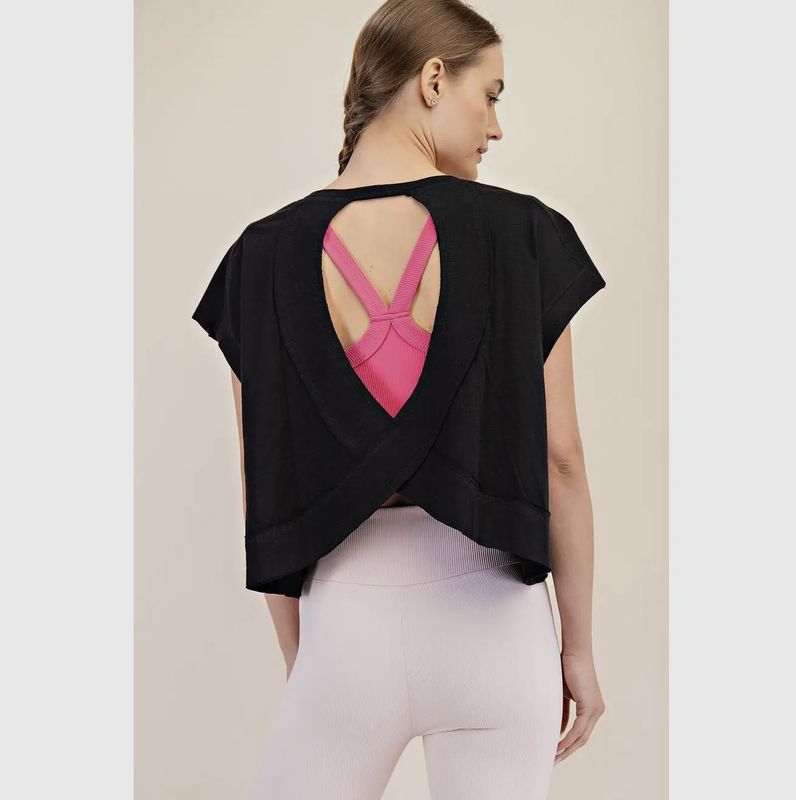 Slub Open Back Top