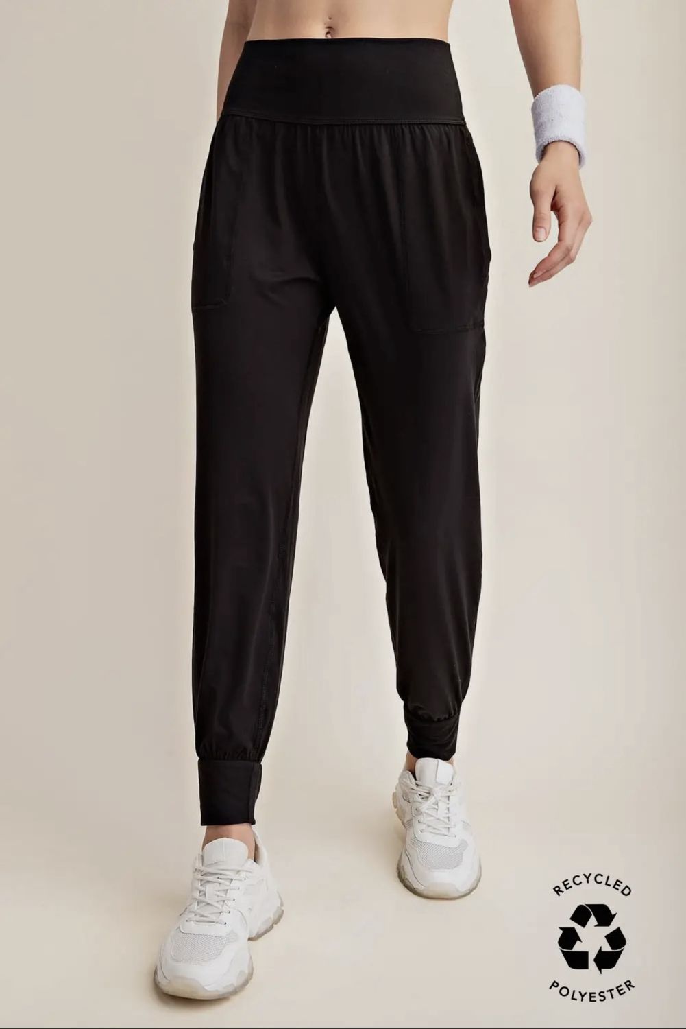 Butter Soft Joggers with Pockets, Color: Black, Size: AS