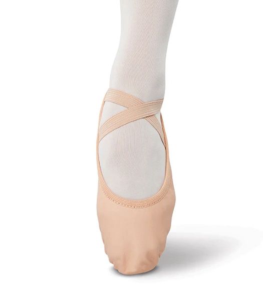 Danz N Motion Child Ballet Split Sole, Material: Leather, Size: C10