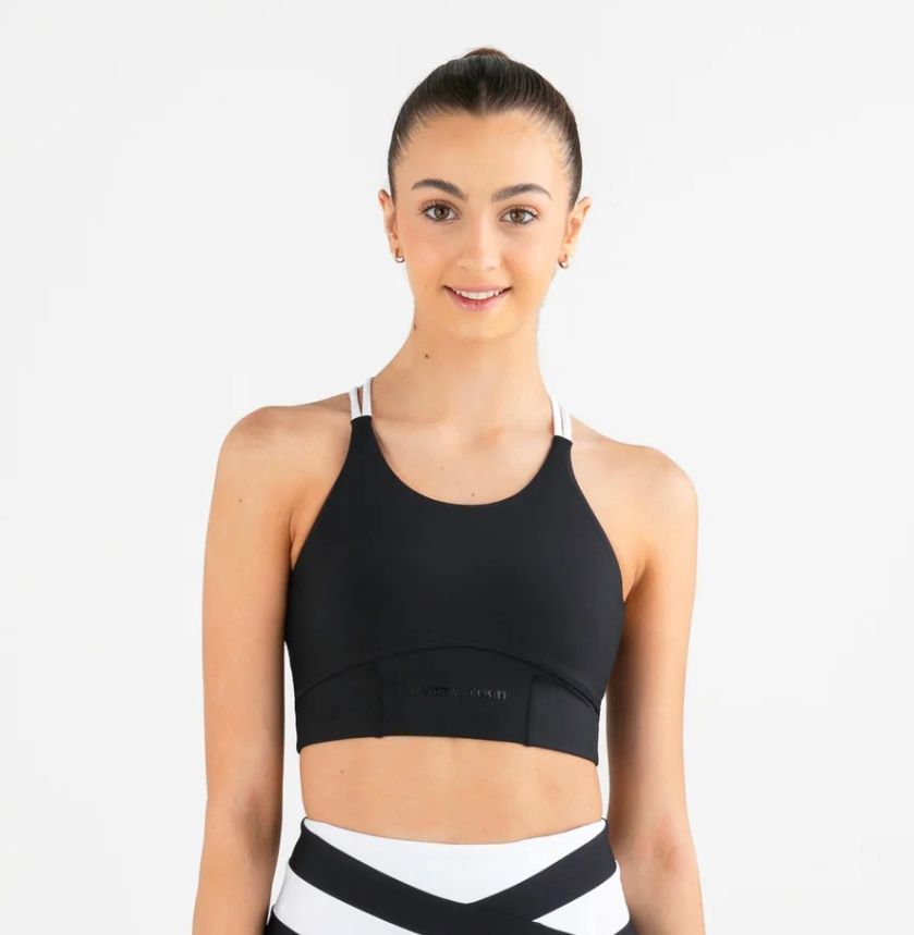 Crunch Crop Top, Color: Black, Size: Youth 18 (AM)