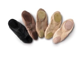 Stretch Canvas Ballet Split Sole, Color: Pink, Size: A5