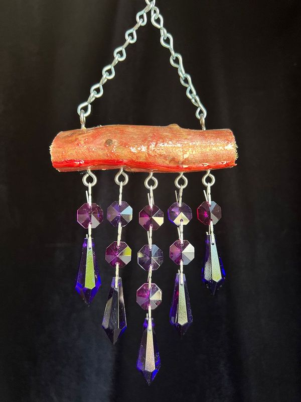 Glistening Driftwood & Crystal Suncatcher Micro 5 Strand