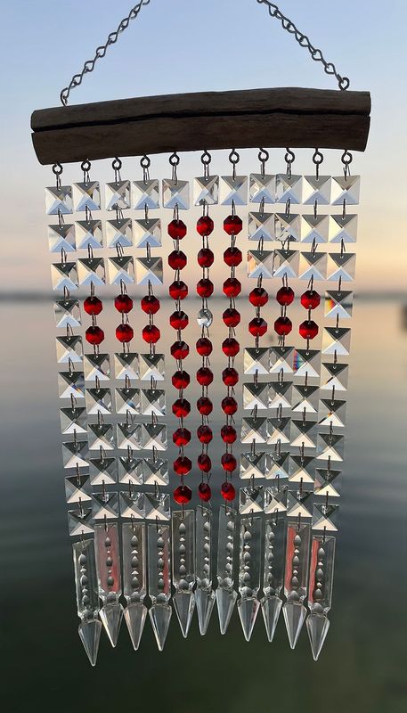 Natural Cross Drape 11 Suncatcher