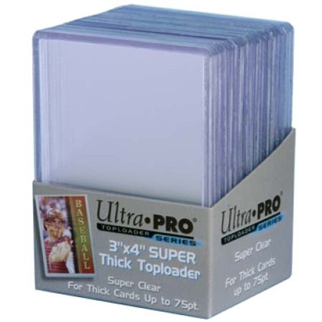 Toploaders - 3 X 4 - Thick 75PT Toploader (25 per Pack)
