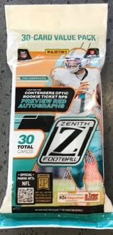 Zenith Football 30 Card Pack