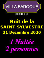 Nuit de la SAINT SYLVESTRE 2020 - Villa Baroque Nuit de la SAINT SYLVESTRE 2020 - Villa Baroque
