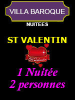 Saint Valentin 2021 (Pour 2 personnes) - Villa Baroque Saint Valentin 2021 (Pour 2 personnes) - Villa Baroque