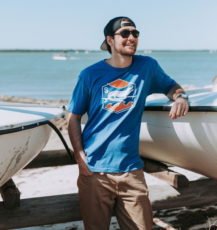 Surf Gator Sunset Tee