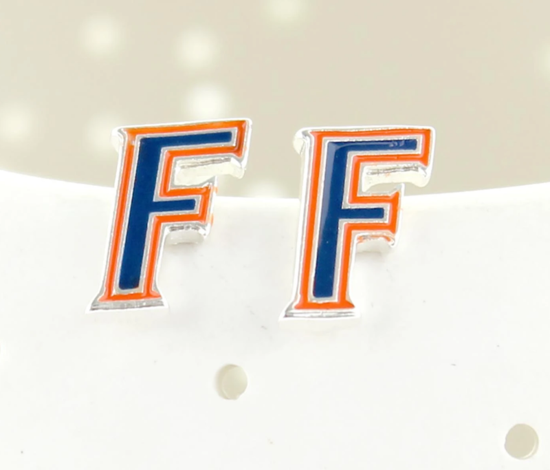 Florida Enamel Logo Stud Earrings