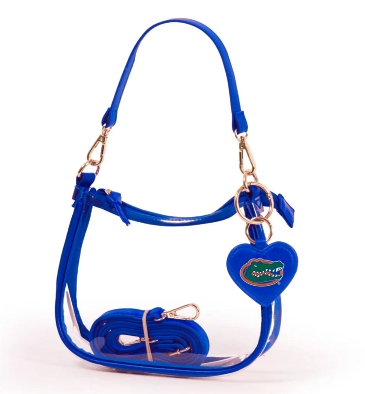 Gators Clear Clara Purse (Heart Charm)