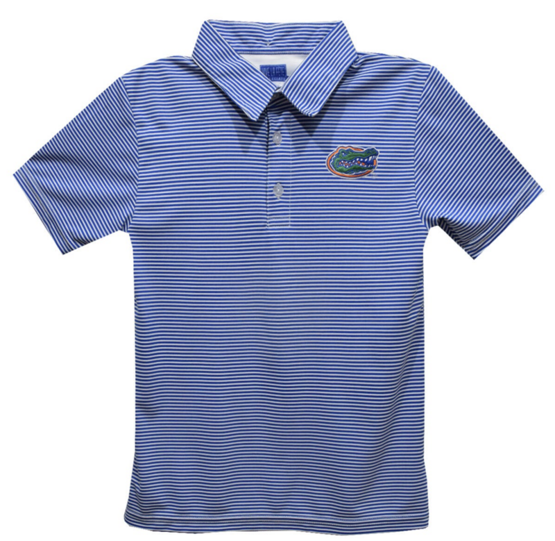 Gators Logo Pencil Stripe Polo