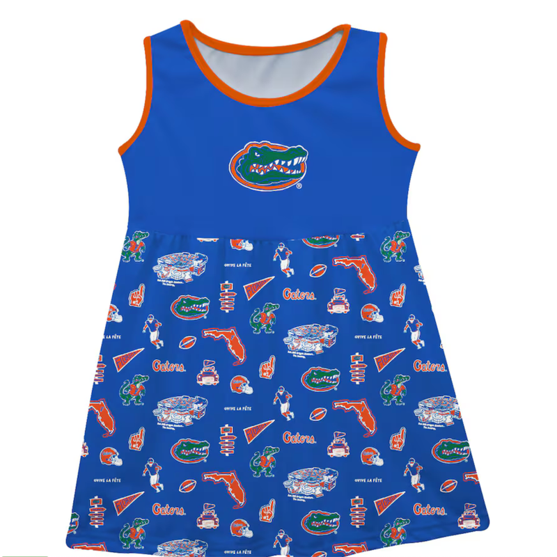 Gators Girls Artwork Tank Top Dress