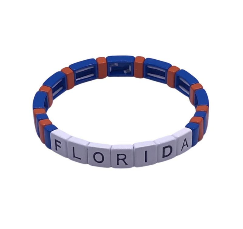 "FLORIDA" Enamel Tile Bracelet