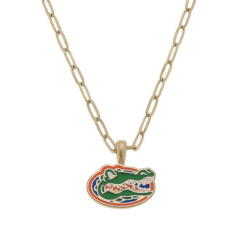 Florida Gators Enamel Pendant Necklace