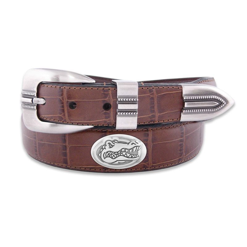 Florida Gators Crocodile Tip Leather Belt