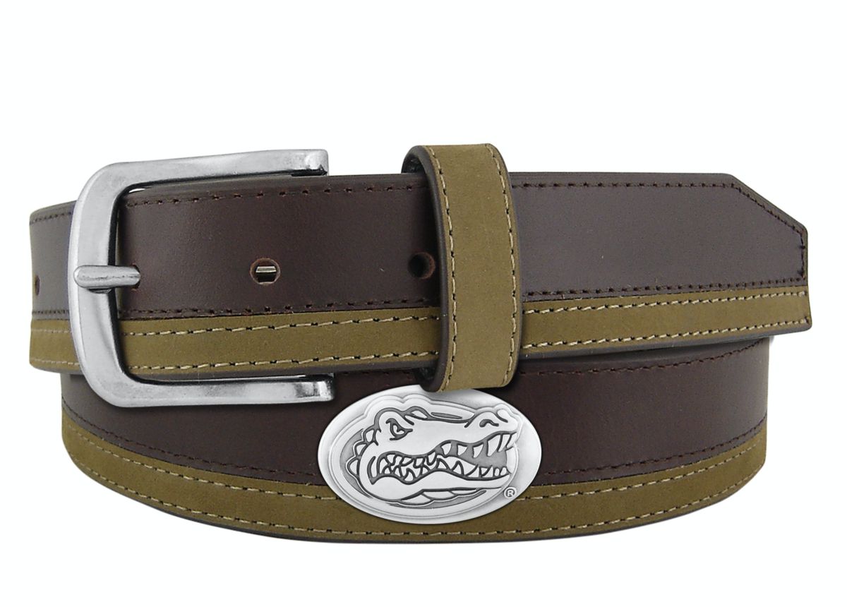 Florida Gators Two Tone Leather Belt