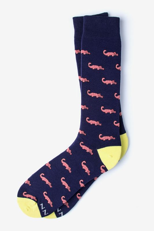 Oh Snap! Pink Gator Sock