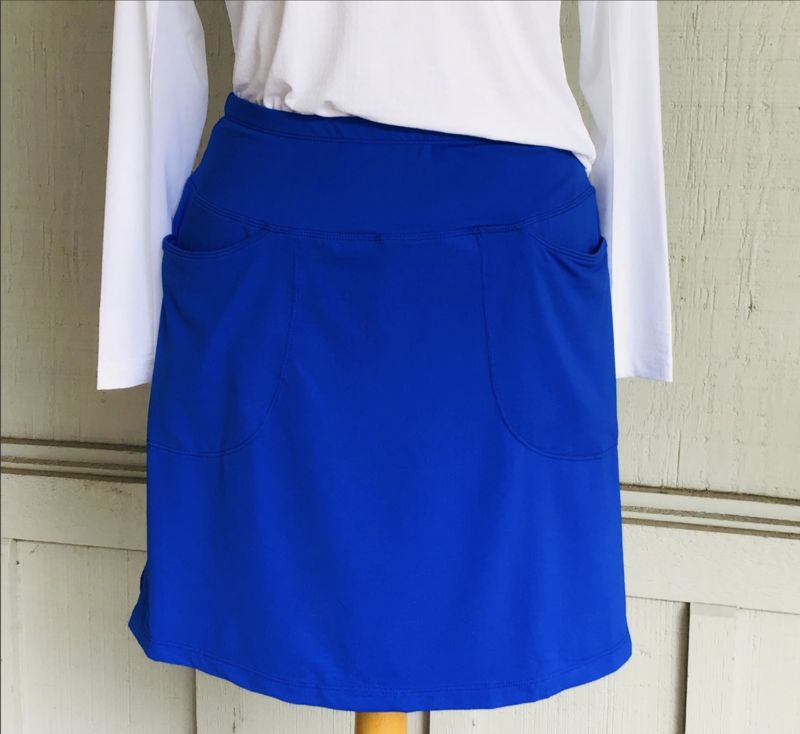 Knit Golf Blue Skort