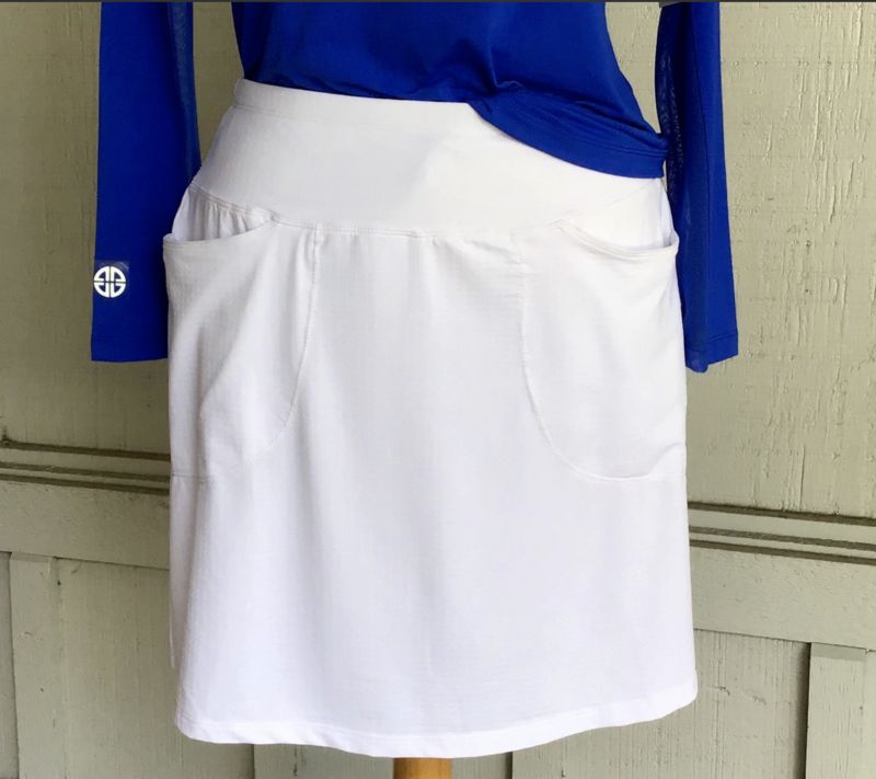 Knit Golf White Skort