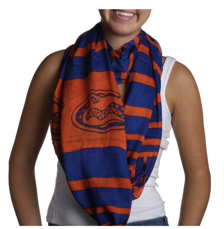 Gators Sheer Print Infinity Scarf