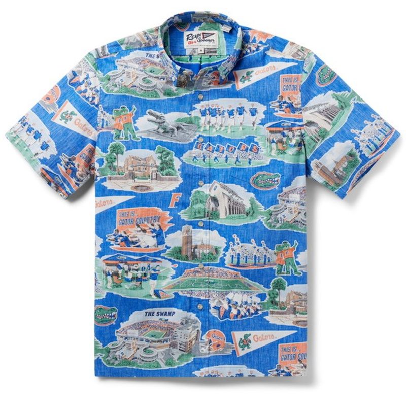 Gators Scenic Print Button Front