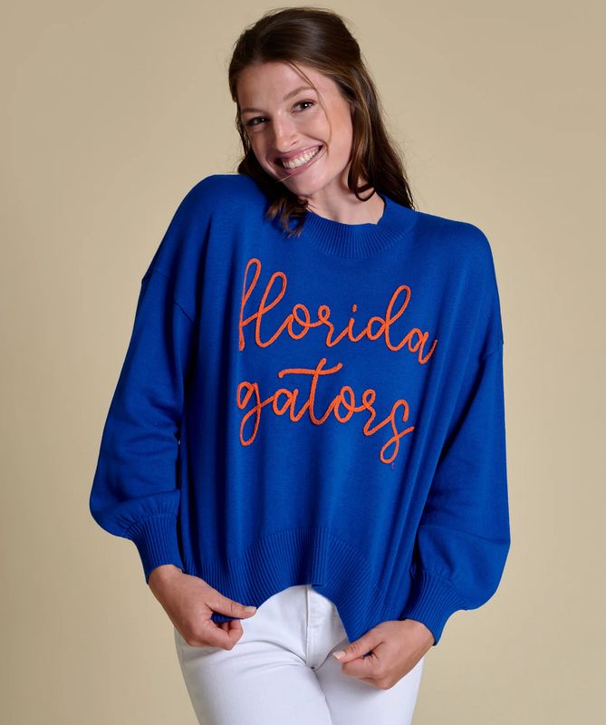 The Embroidered Mock Neck Sweater