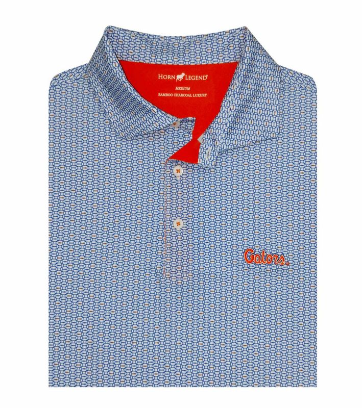 Florida Gators Script Blue Football Polo