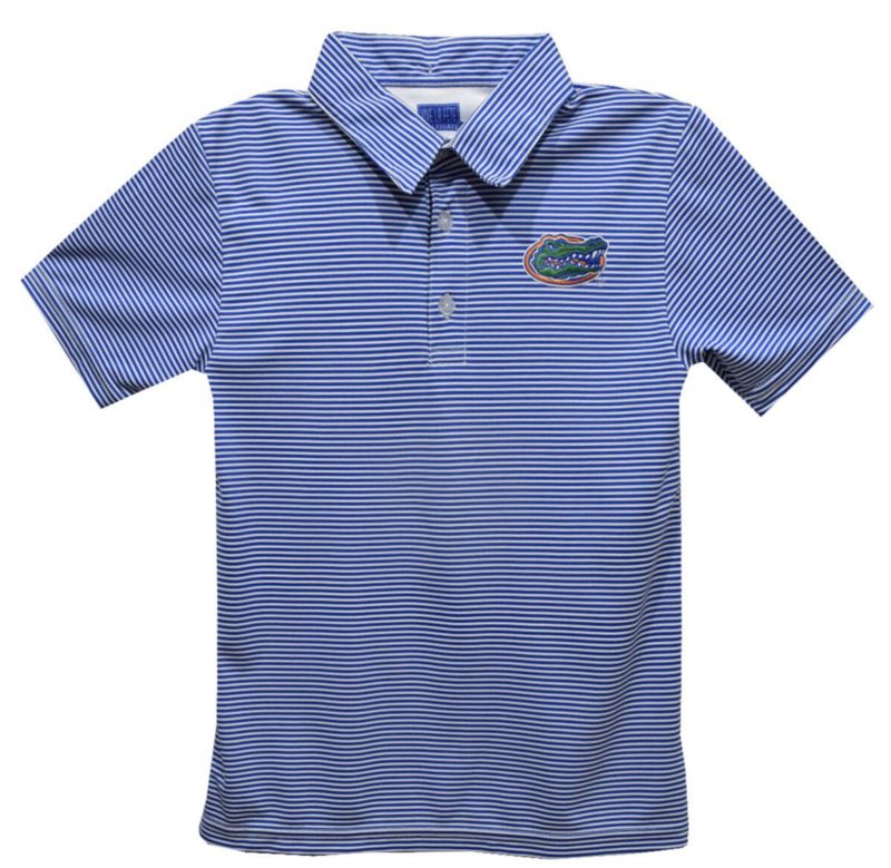 Gators Logo Pencil Stripe Polo