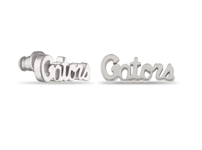 Florida Gators Script Stud Earrings