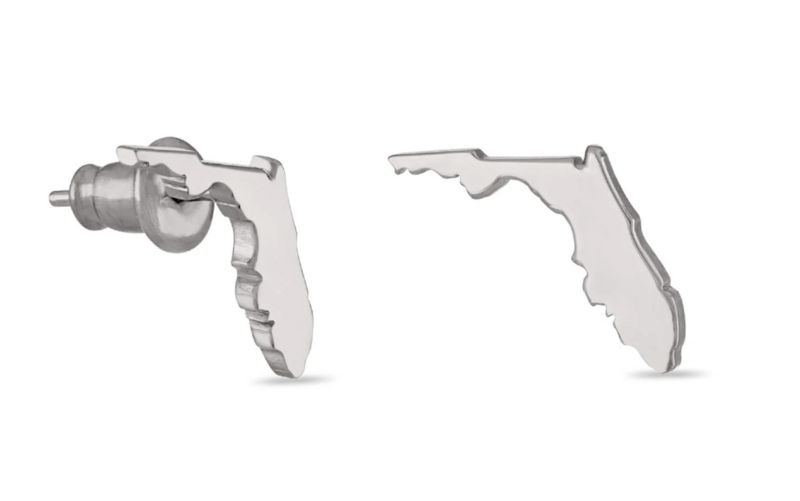 Florida Map Stud Earrings