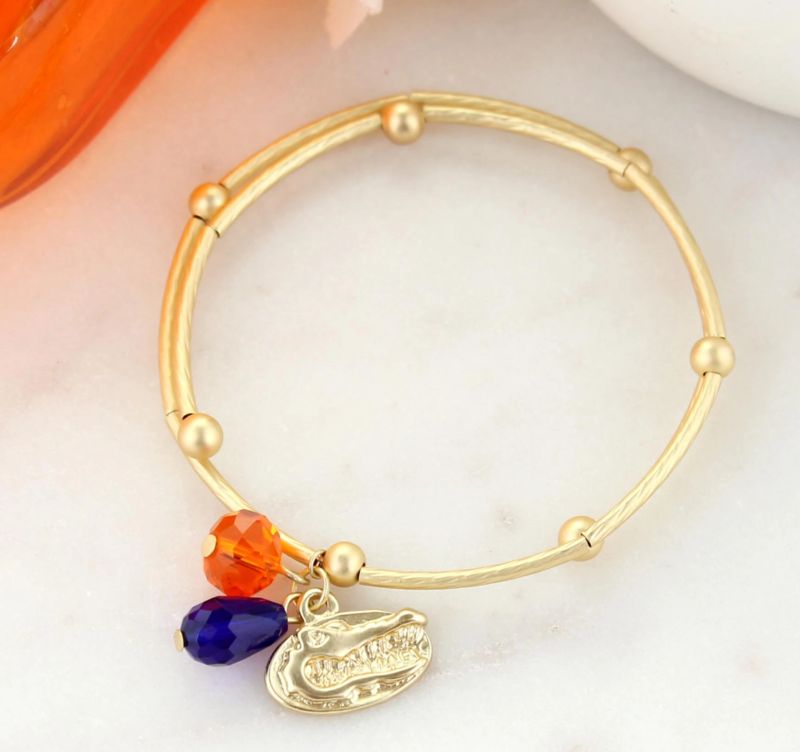 Florida Matte Gold Logo Bracelet