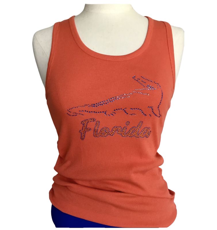 Gators Orange Crystal Tank Top