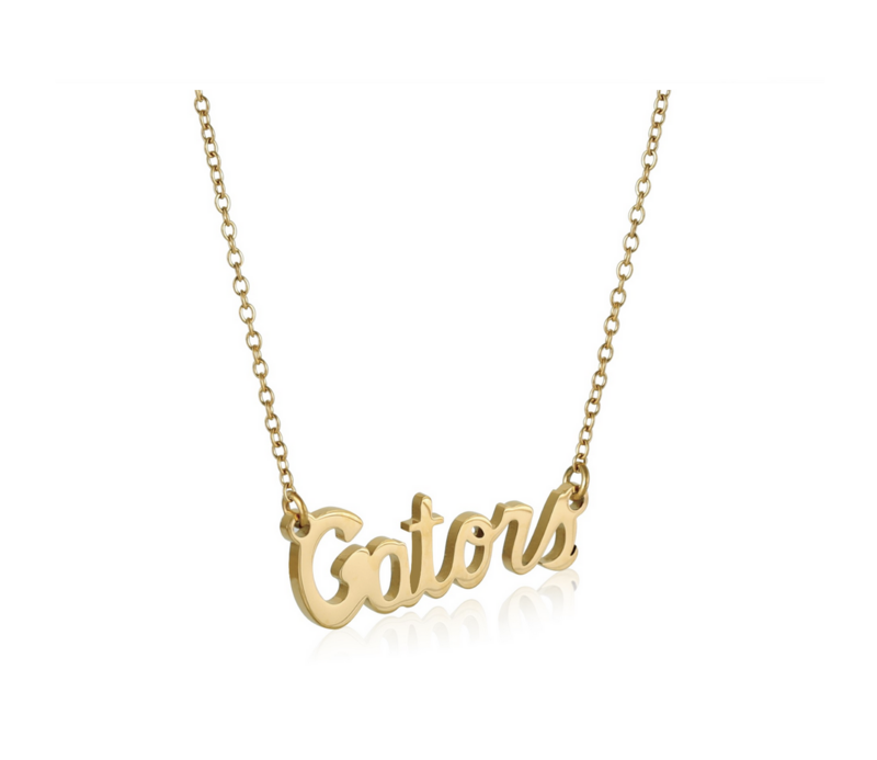 Gators Script Necklace