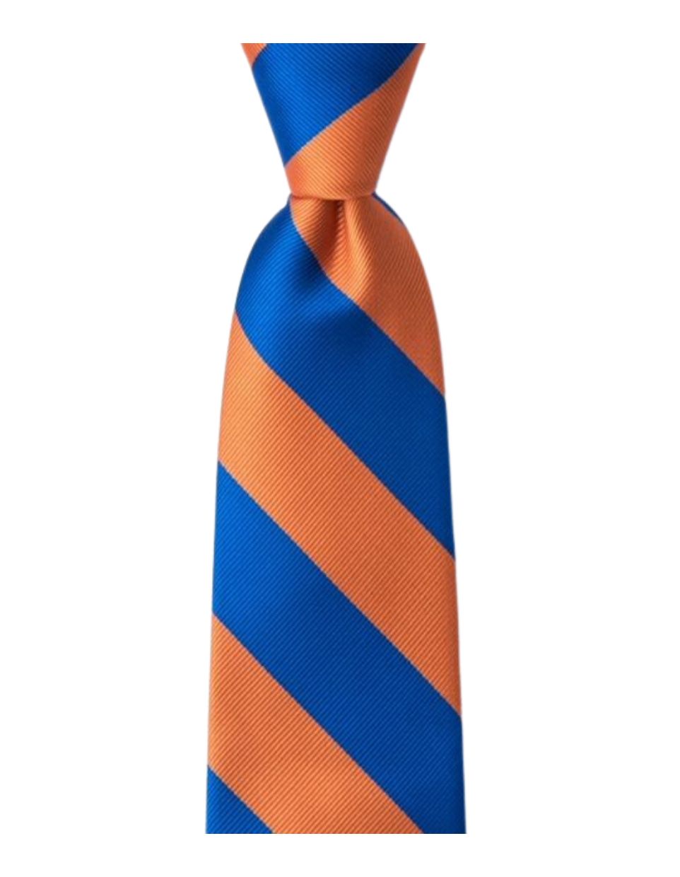 Orange &amp; Blue Classic Stripe Tie