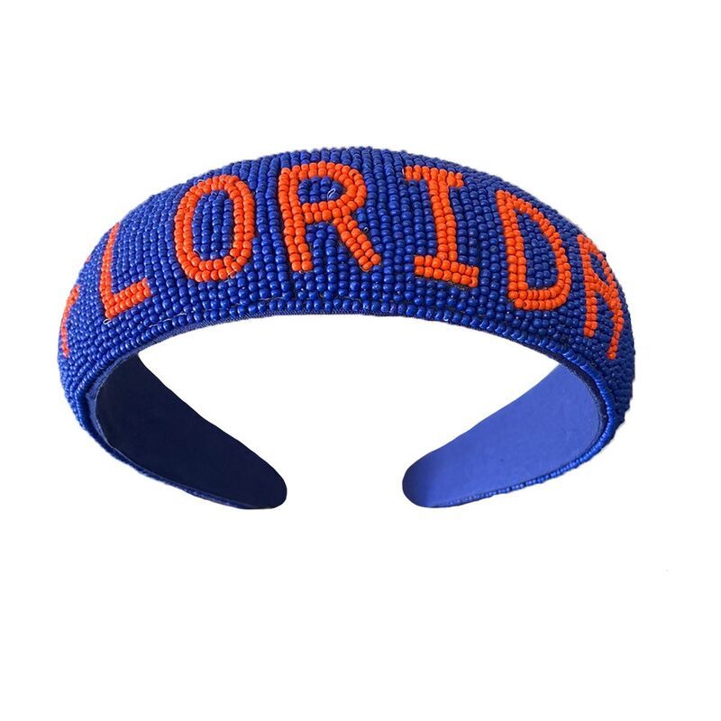 Florida Gators Hand Beaded Headband