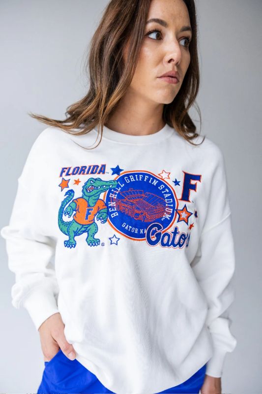 Florida Layer Patch Lantern Sleeve Crew