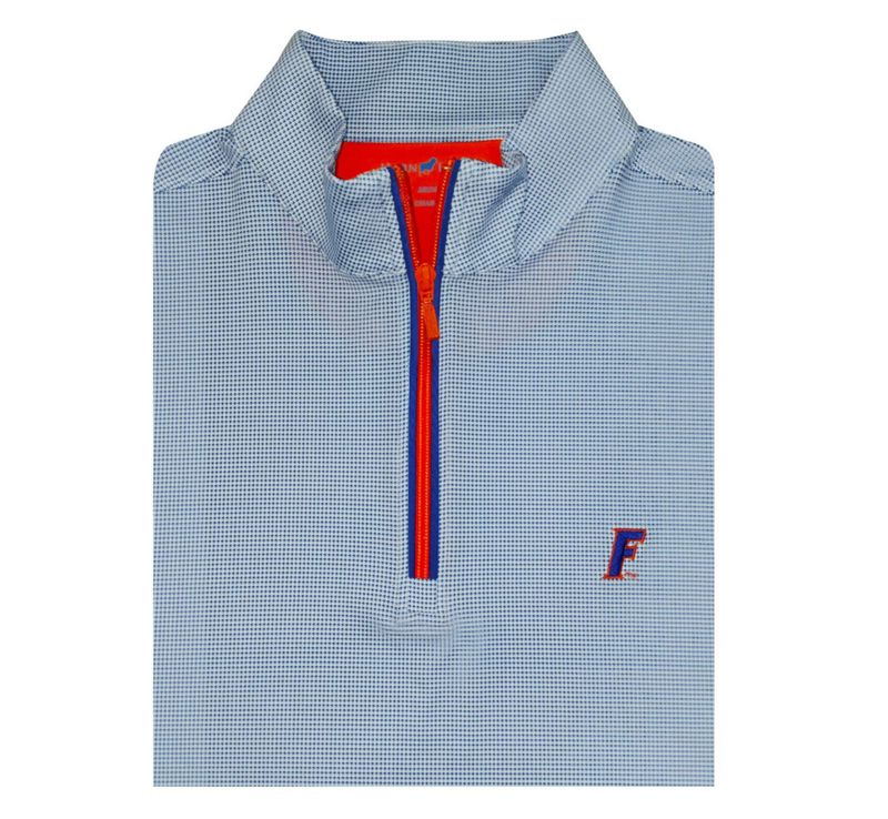 Florida Gators White and Blue Shepherd Pullover