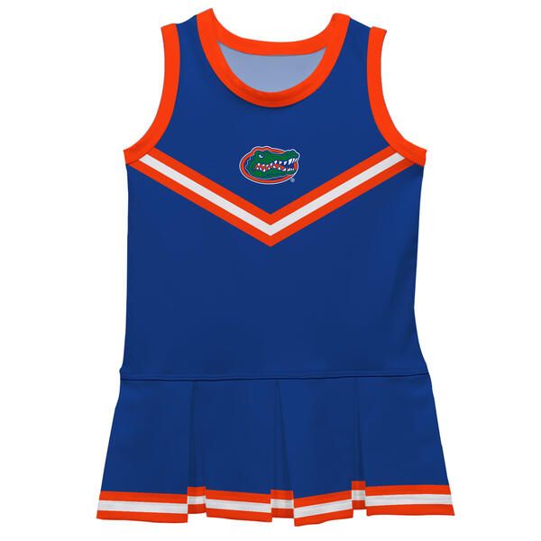 Gators Game Day Blue Sleeveless Cheerleader Dress