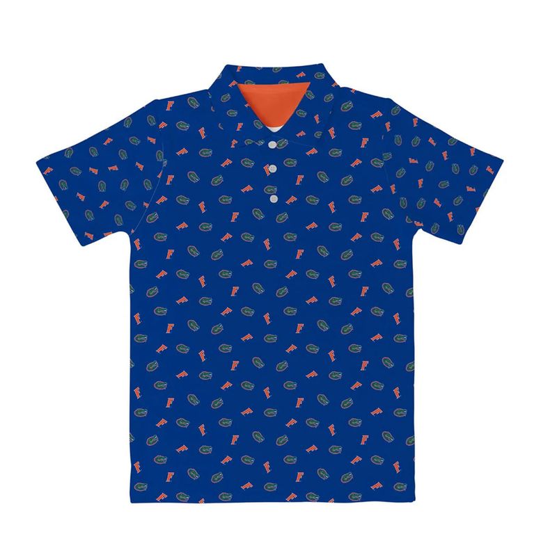 Gators Repeat Logo Short Sleeve Polo Shirt